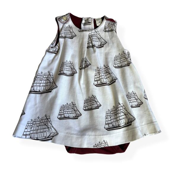 Kate Quinn Big Ships Organic Baby Dress 12-18m - Picture 1 of 11